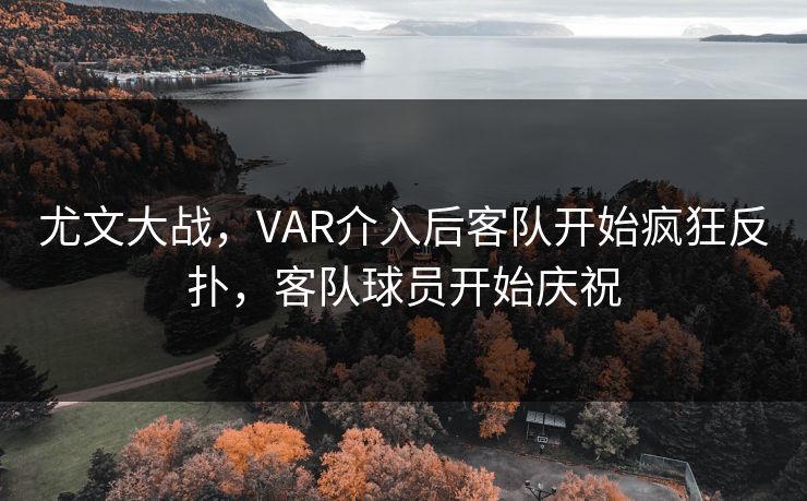 尤文大战，VAR介入后客队开始疯狂反扑，客队球员开始庆祝